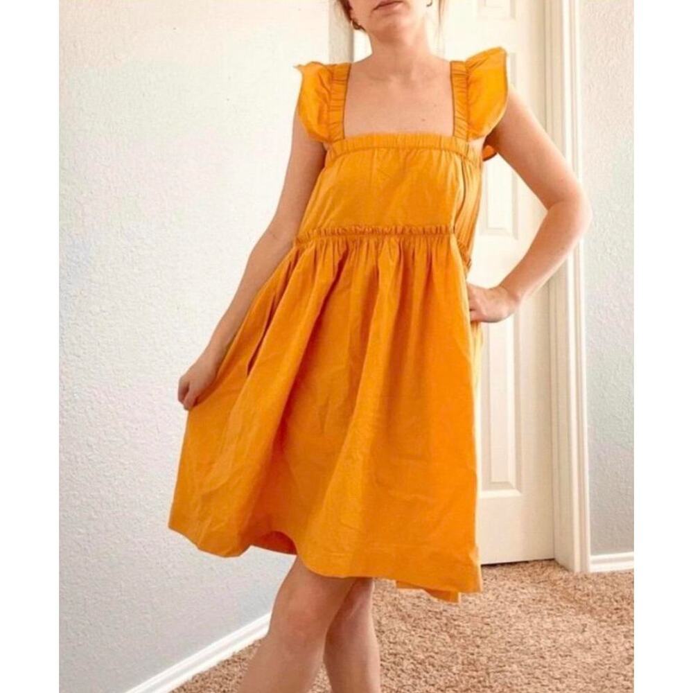 Madewell Size XXSmall Flutter Sleeves Mustard
